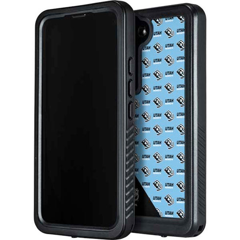 NHL Utah Mammoth Logo Pattern Galaxy S24 Waterproof Case